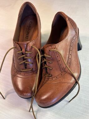 Cobb Hill Alexandria Leather Lace-Up Oxford Pumps | 7.5W  NWOB